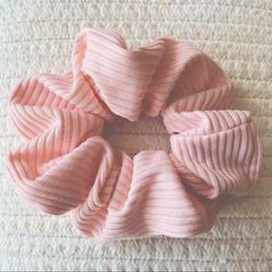 Pink Ruffled Scrunchie